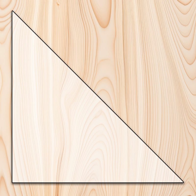 Right Triangle Blank Acrylic Craft Cutout- 1/4" acrylic