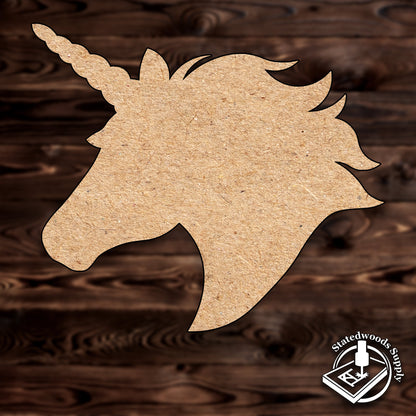 unicorn fantastical animal mdf craft cutout