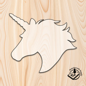 unicorn animal acrylic craft cutout